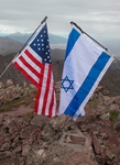 US and Israeli flags