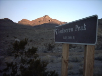 Corkscrew Peak and marker sign
