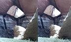 Stereo pair of La Gorce Arch