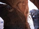 Up under Peekaboo Arches