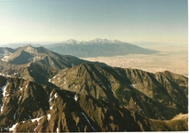 South from Challenger Point to Great Sand Dunes and Blanca Peak group
