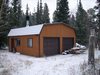 Cabin with October snow