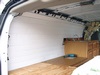 Left wall complete inside camper van