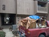 Truckload of furniture at condo