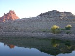 Castle Butte and reflection