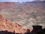 High view of Blue Notch Canyon from Castle Butte