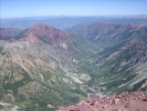 Down Maroon Valley from North Maroon Peak