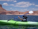 Stephen paddling kayak