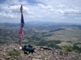 Easterly to Pikes Peak from summit of Black Mountain