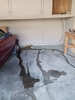 Water heater overflow to garage floor